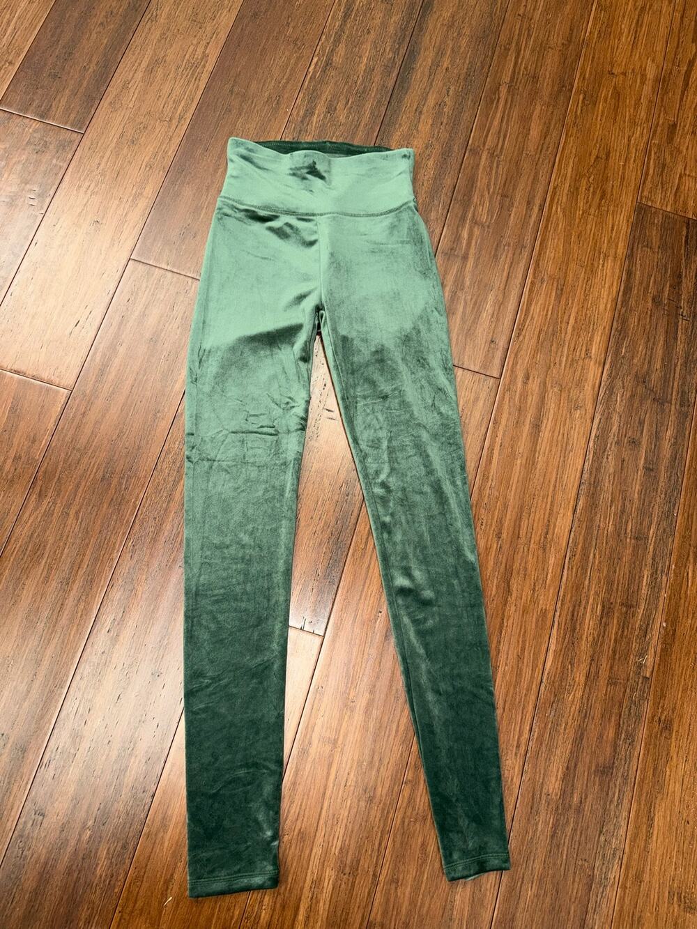OFFLINE By Aerie Faux Velvet High-Rise Leggings NWT S Long